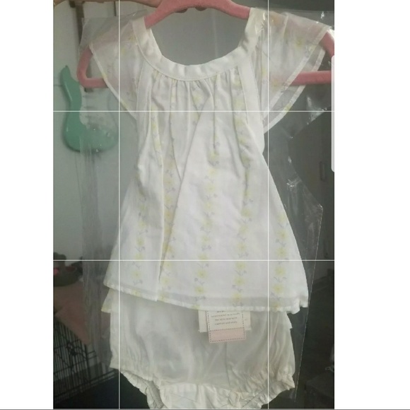 Janie & Jack floral Newborn 0-3 month 2 piece set - Picture 1 of 3